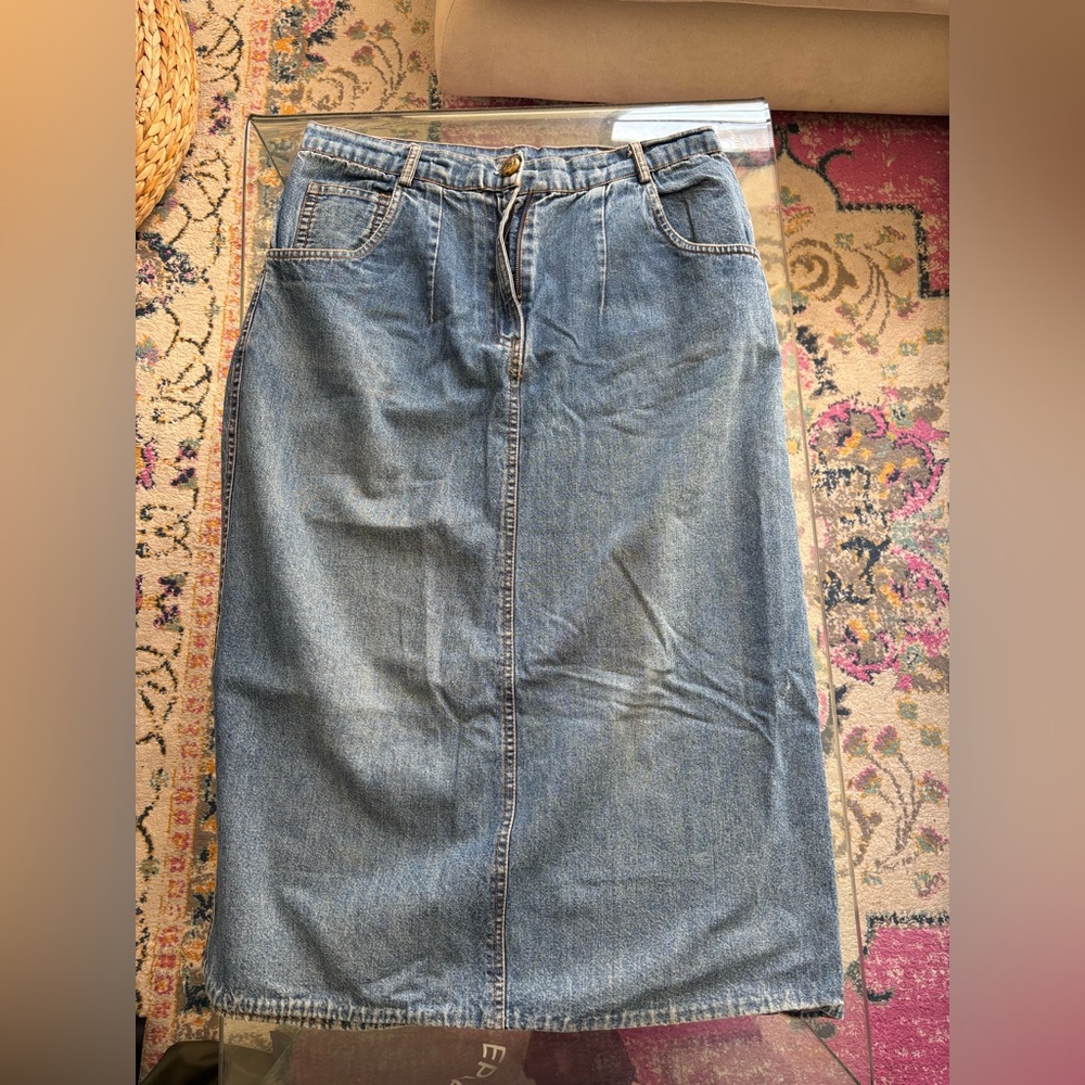 Denim Maxi Skirt